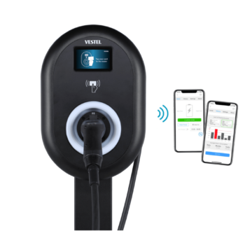 VESTEL EVC04 SMART elektromos autó fali töltő (Max. 22kW)
