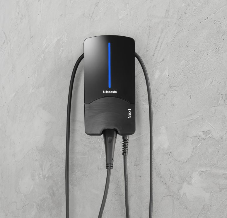 Webasto next elektromos autó fali töltő webasto chargeconnect type 2 töltővel