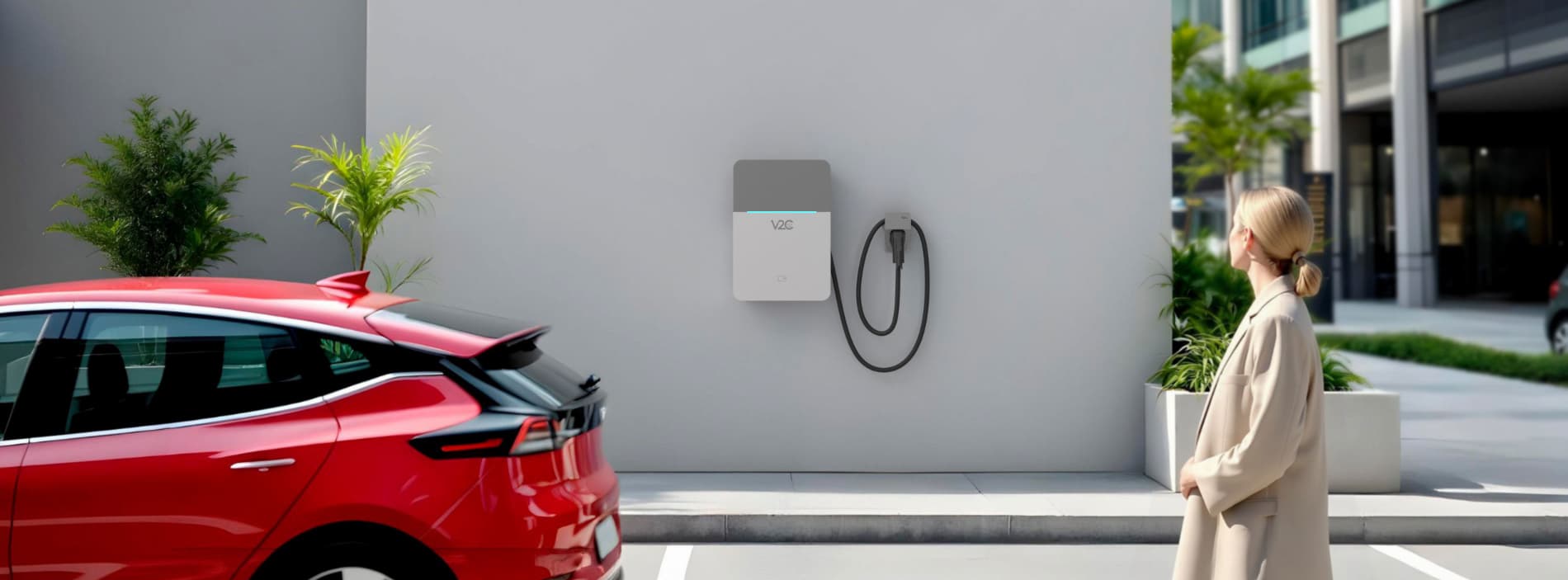 V2C Denka 40 kW DC villámtöltő