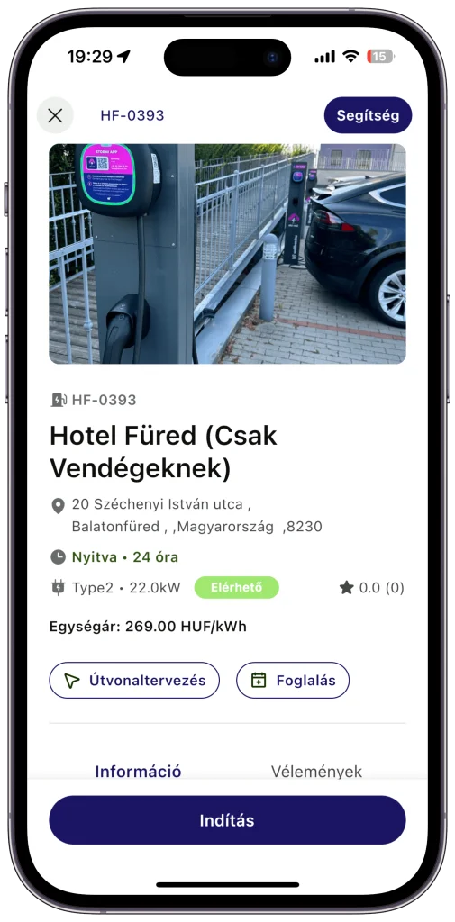 elektromos autó töltő üzemeltetés