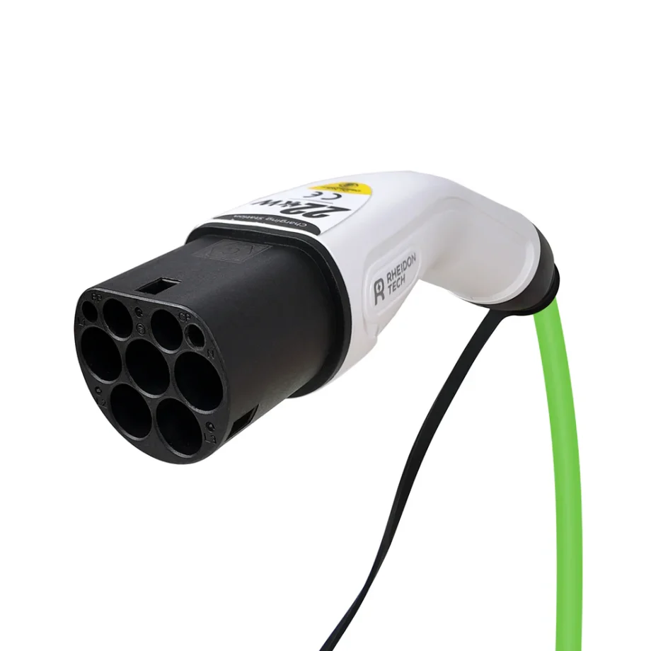 Rheidon elektromos autó töltőkábel (22 kW) – 3x32A – 6m – Type 2